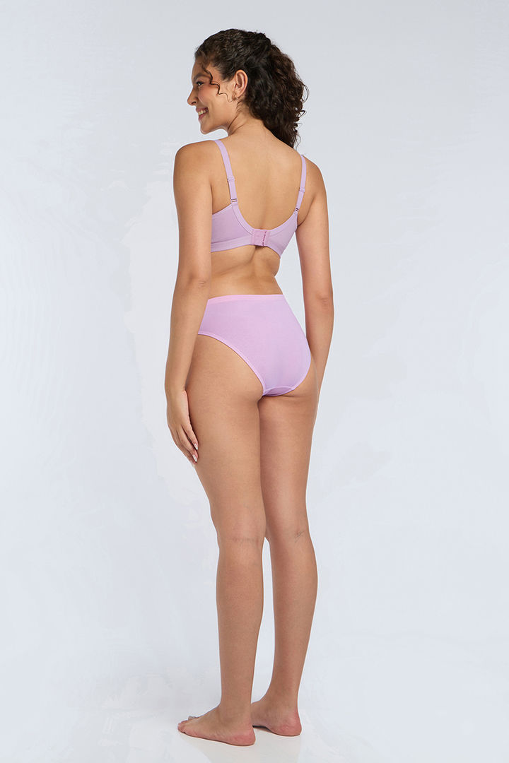 Amante Non Padded Non Wired Cotton Chic Support Bra - Orchid Bouquet — image 6